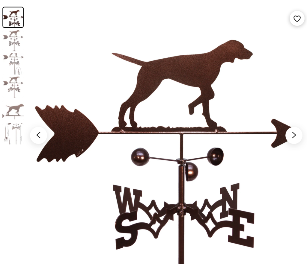 weather vane German shorthaired pointer gifts